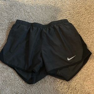 Grey and Black Nike shorts